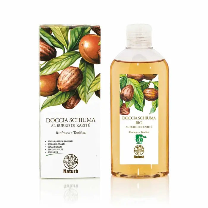 Doccia Schiuma Bio Al Burro Di Karite' Rinfresca E Tonifica 200 ml