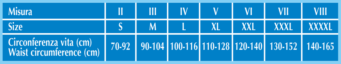 CORSETTO ORTOPEDICO DE LUXE - altezza cm 27