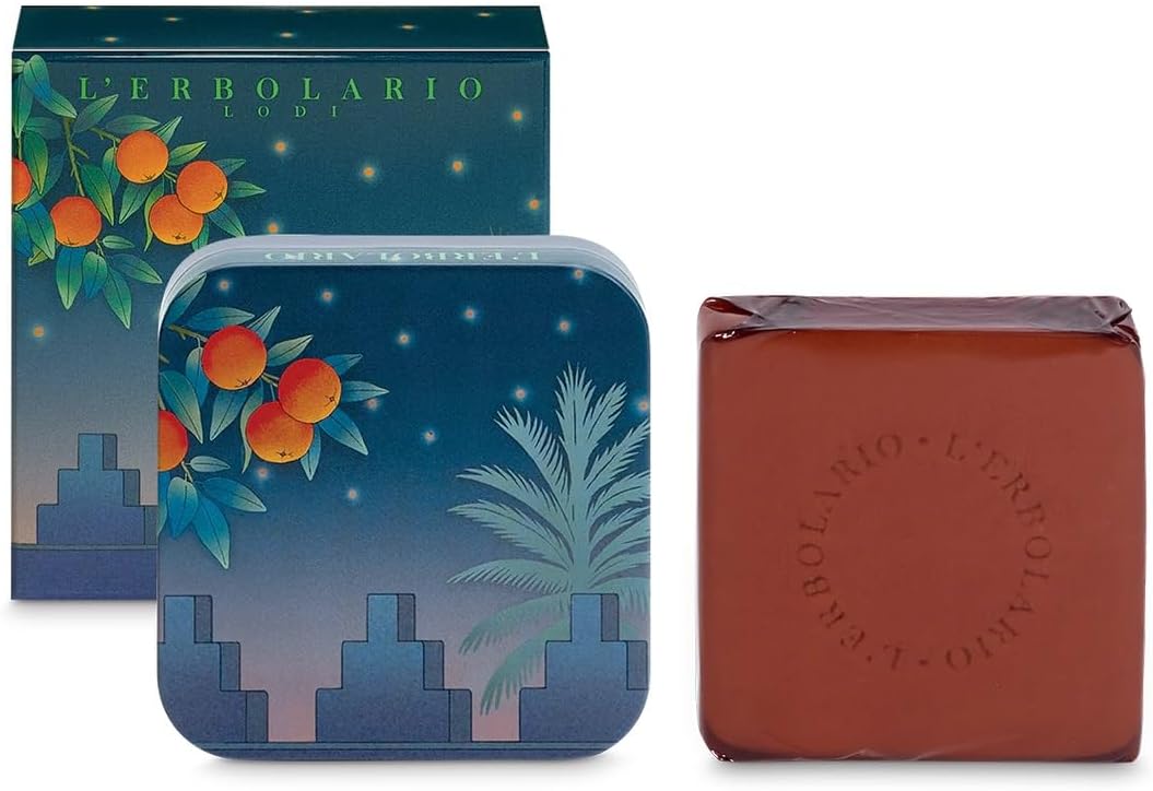 Sapone Profumato Notte a Tangeri con scatola in latta 100g