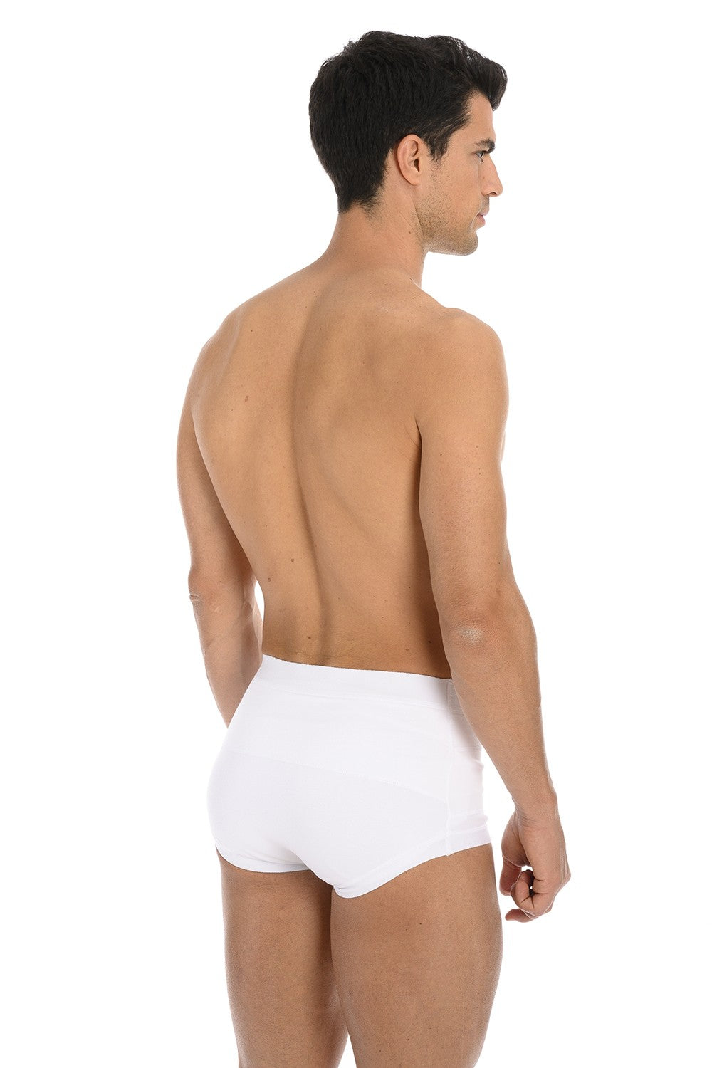 SLIP CONTENITIVI BIANCHI A VITA ALTA E CON PELOTTE