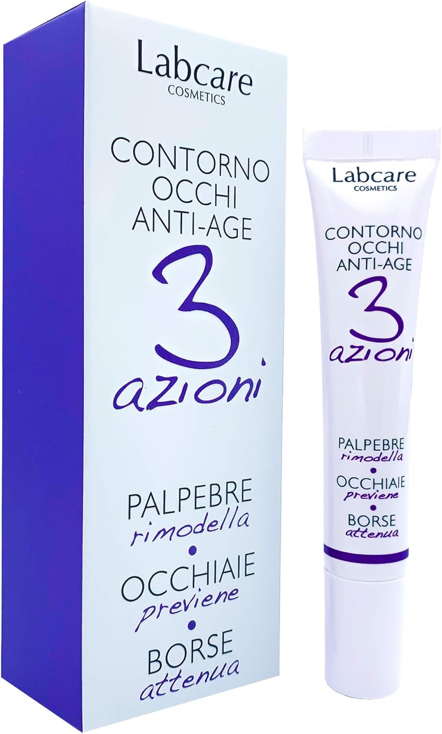 Contorno Occhi Anti-Age – 3 AZIONI. Il PRIMO contorno occhi totale, 3 azioni in un solo gesto. Un innovativo cosmetico multifunzionale dalla tripla azione anti-age per palpebre, occhiaie e borse.
