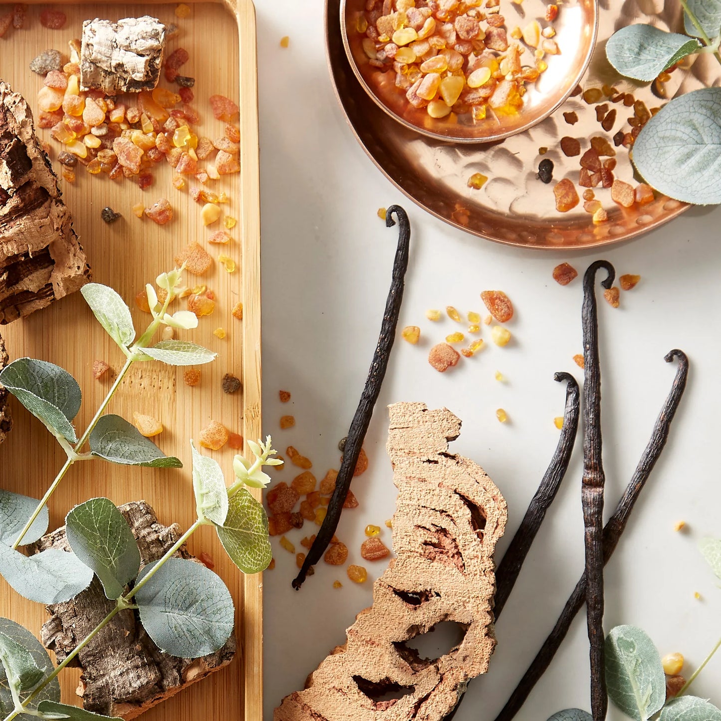 Duo per la cura del corpo all'ambra, muschio e vaniglia