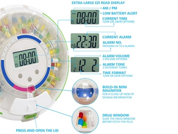 PORTAPILLOLE con Bluetooth