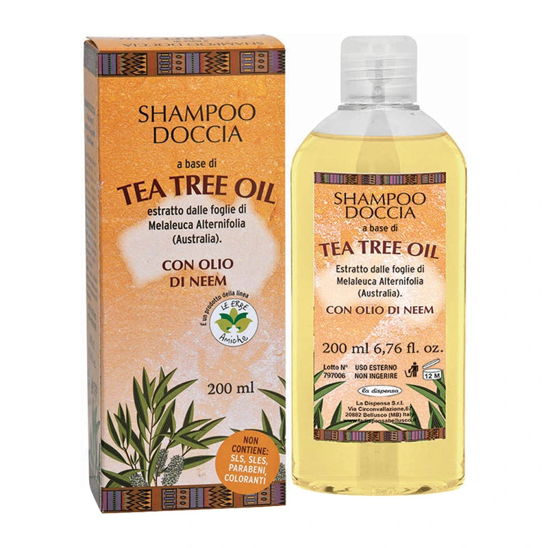 Shampoo Doccia Tea Tree Oil Con Olio Di Neem 200ml