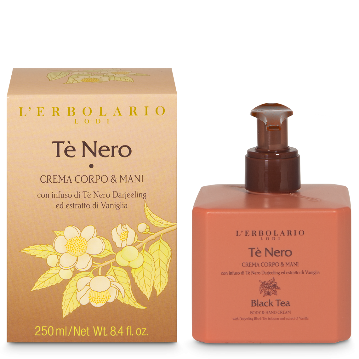 Crema Corpo & Mani Tè Nero 250ml
