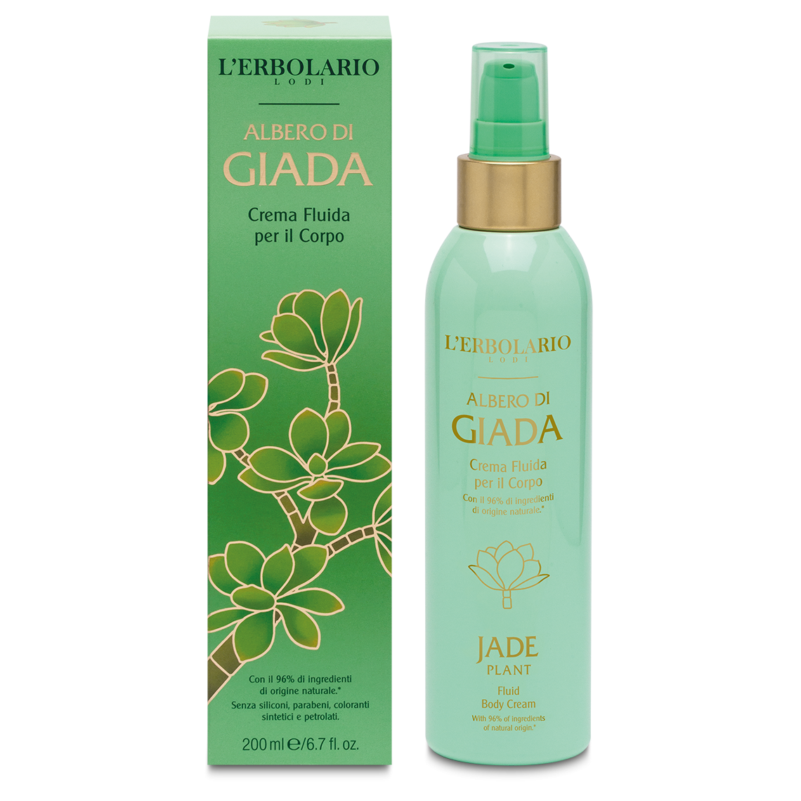 Crema Fluida per il Corpo Albero di Giada 200ml