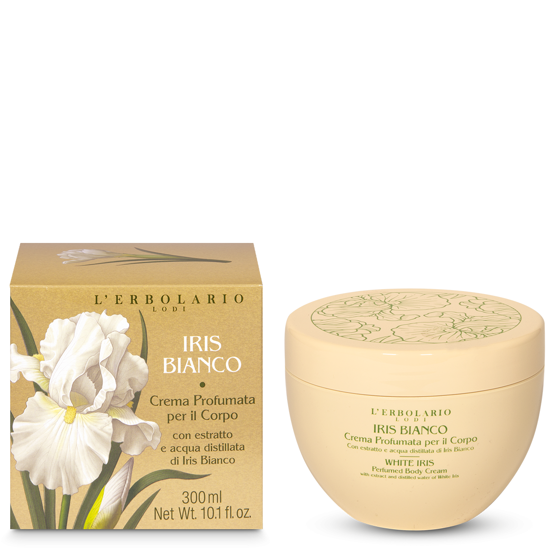 Crema Profumata per il Corpo Iris Bianco 300ml