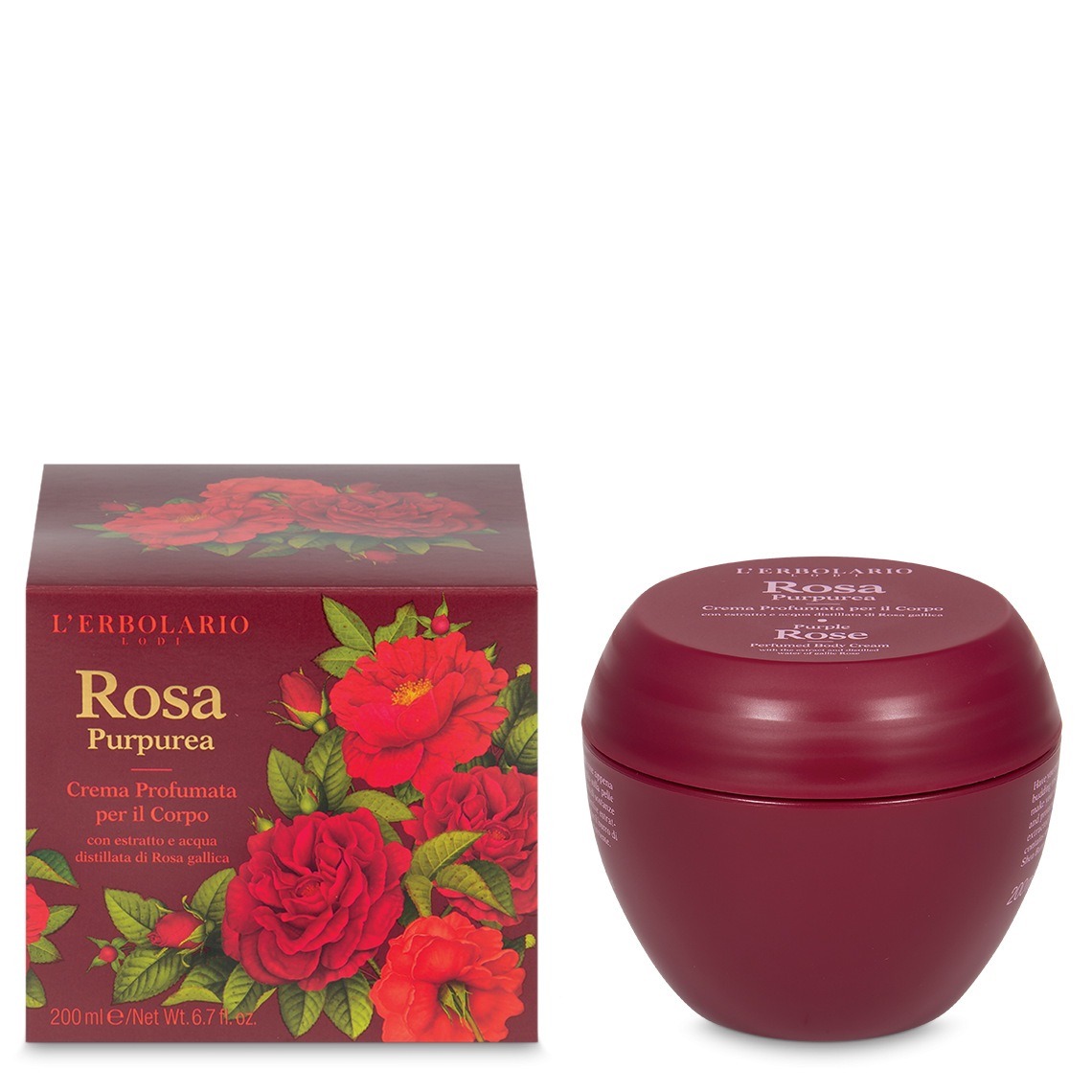 Crema Profumata per il Corpo Rosa Purpurea 200ml