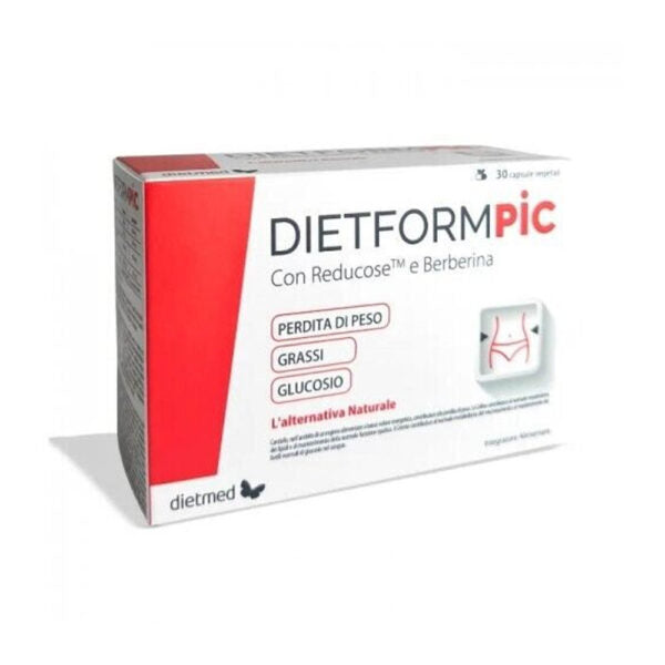 Dietmed DIETFORM PIC integratore naturale controllo del peso e mantenimento livelli di glucosio 30 cps
