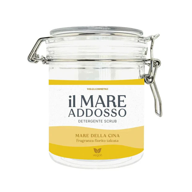 DETERGENTE SCRUB Mare Della Cina-Fragranza fiorito talcata, Iris e Avena