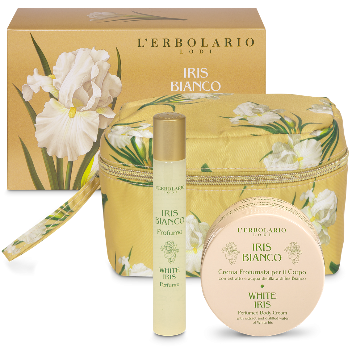 Iris Bianco Mini Beauty-Case Petalo