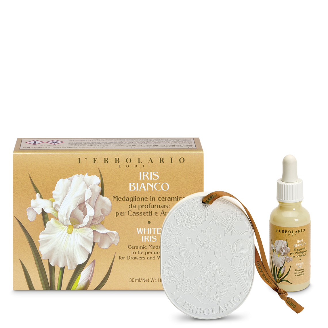 Medaglione per Cassetti e Armadi Iris Bianco 30ml