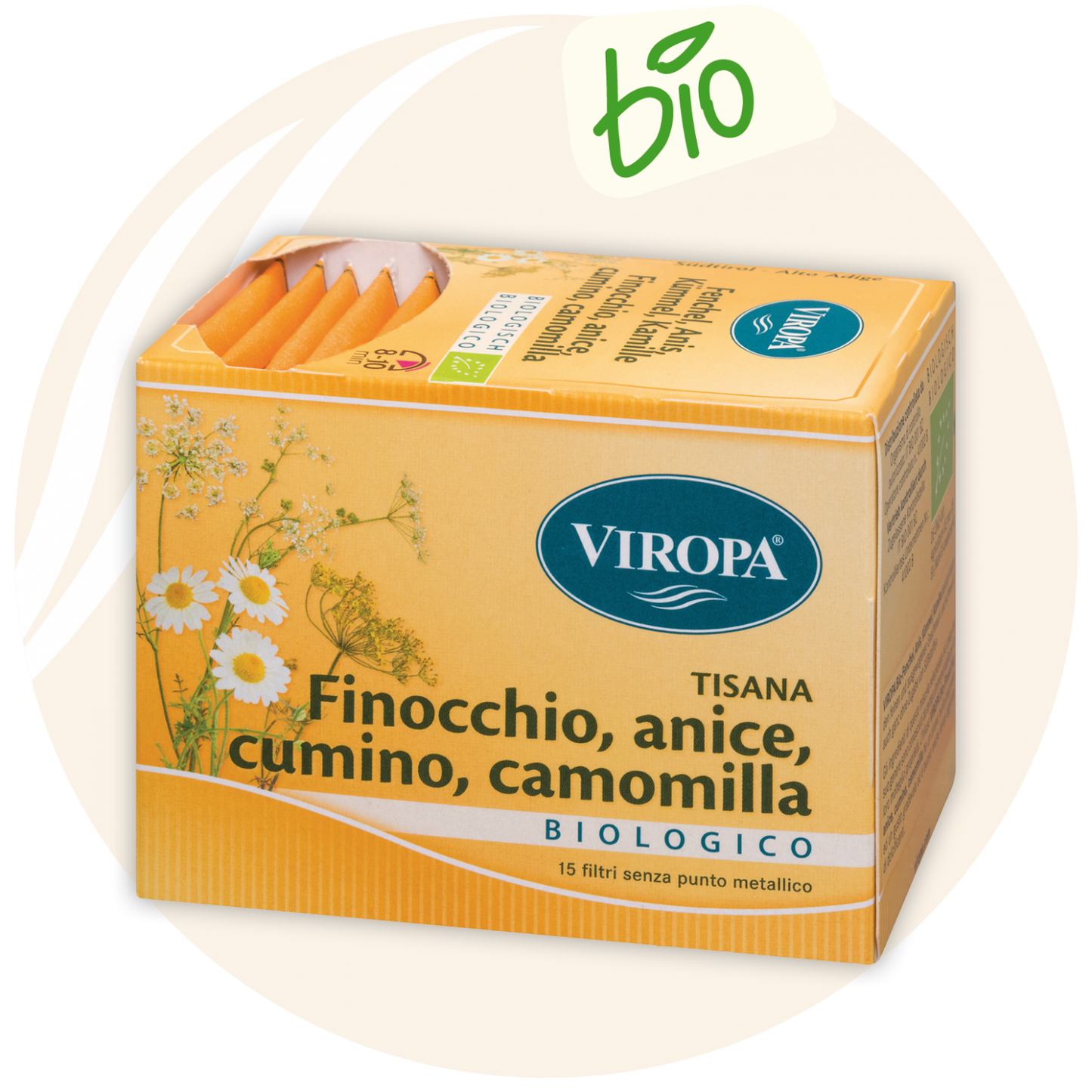 Viropa Finocchio Anice Carvi Camomilla „Bio“