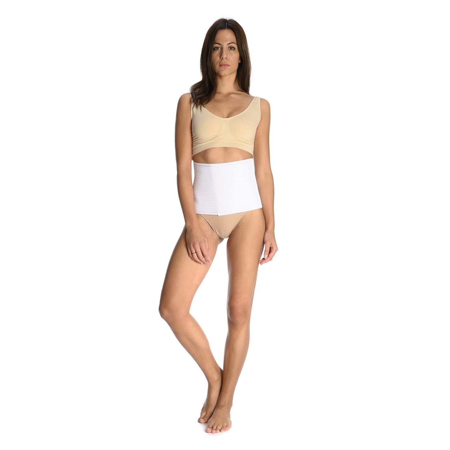 CINTURA COTTONLINED REGOLABILE TUTTA FODERATA IN COTONE - altezza cm 27