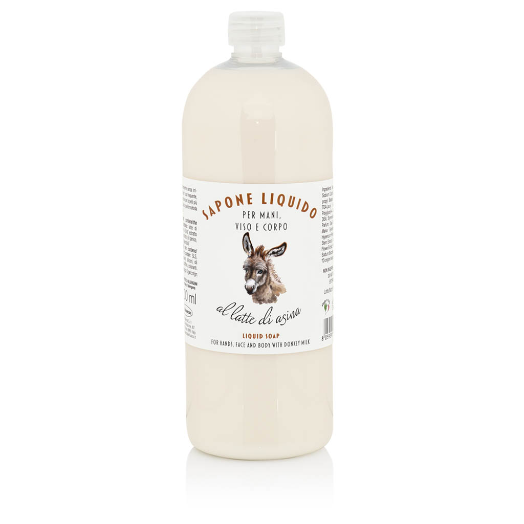 Ricarica sapone liquido al latte d’asina 1000 ml