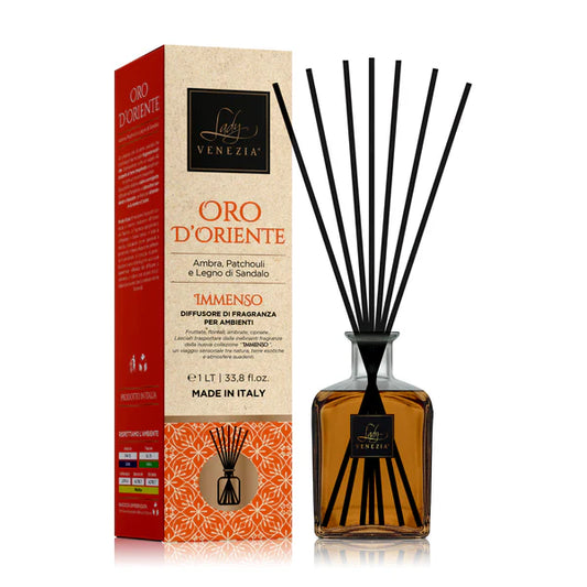 Oro d'Oriente - Ambra Patchouli e Legno di Sandalo