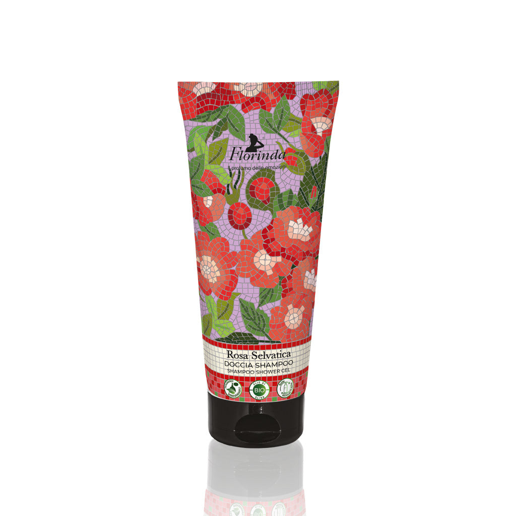 Doccia Shampoo Florinda Mosaici Italiani – Rosa Selvatica 200ml