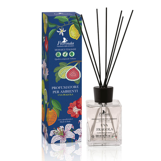 Profumatore per Ambienti Florinda Mosaici Italiani- Uva Fragola 500ml