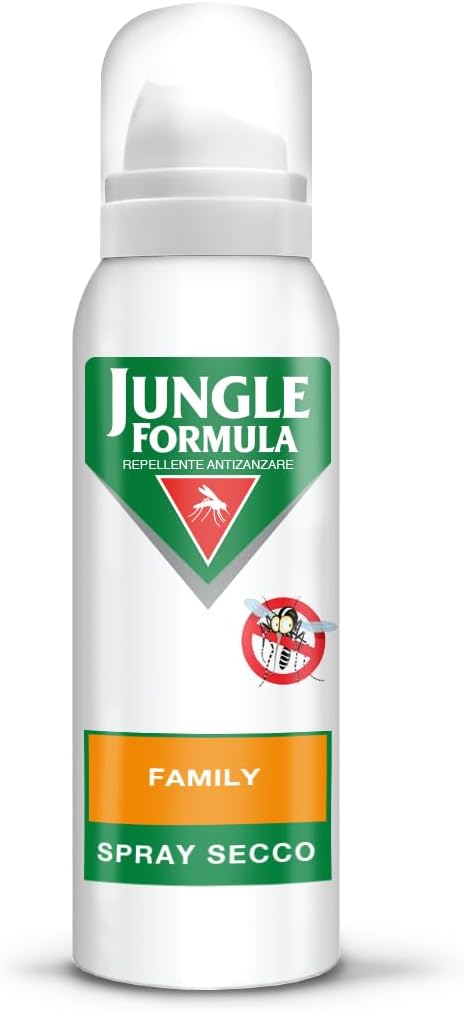 Jungle Formula Family Spray Secco Icaridina 20%, Formato Famiglia, 125ml