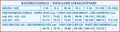 RADDRIZZASPALLE POSTURALE CON FASCIA LOMBARE - altezza cm 16