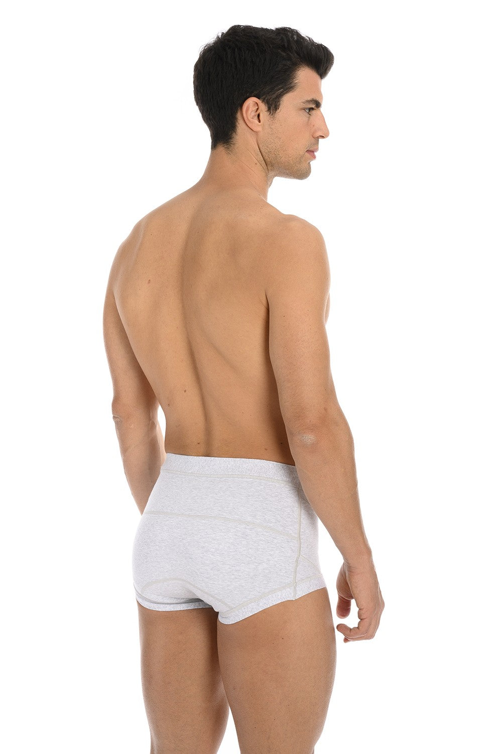 SLIP CONTENITIVI GRIGI A VITA ALTA E CON PELOTTE