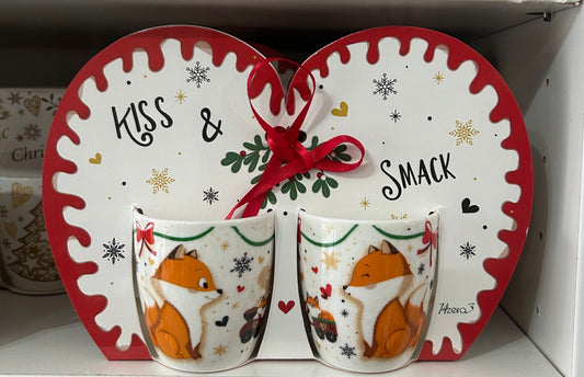 Confezione regalo con 2 tazzine in porcellana 70 ml