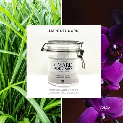 DETERGENTE SCRUB – Fragranza fiorito aromatica, Vetiver e Orchidea