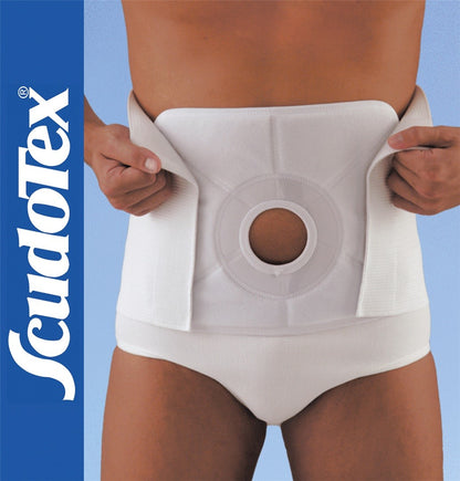 CINTURA COLOSTOMIA - altezza cm 20, CON PANNELLO Ø cm 7