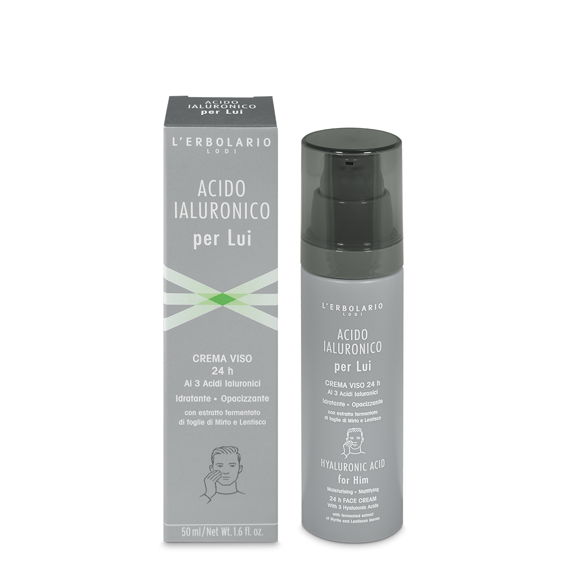 Crema Viso Acido Ialuronico per Lui 50ml
