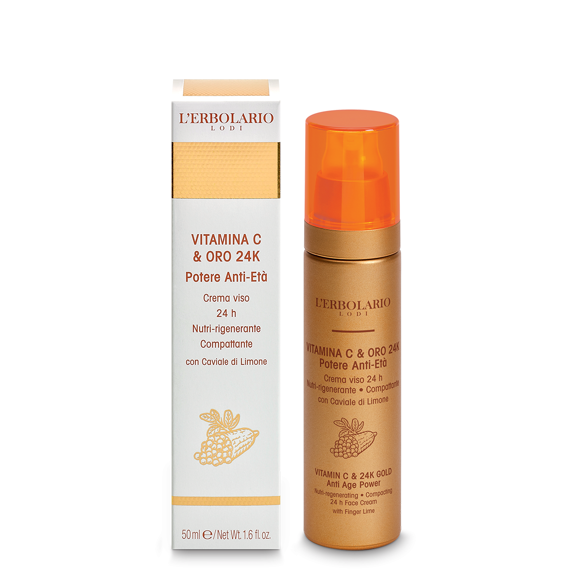 Crema Viso Vitamina C & Oro 24K 50ml