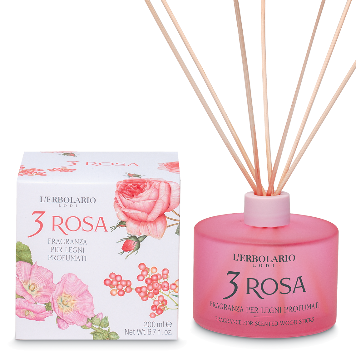 Fragranza per Legni Profumati 3 Rosa 200ml