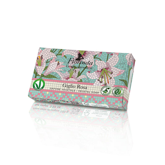 Sapone Vegetale Florinda Mosaici Italiani – Giglio Rosa 100g