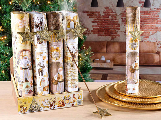 Conf. tubolare 30 stick incenso con portaincenso in metallo