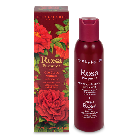Olio Corpo Multiuso Setificante Rosa Purpurea 125ml