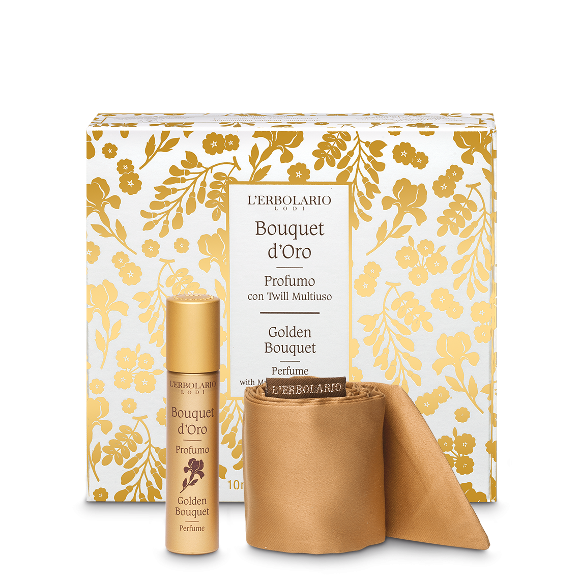 Profumo con Twill Multiuso Bouquet d'Oro 10ml