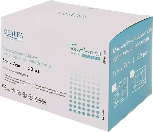 Medicazione adesiva con compressa antiaderente 8cm x 10 cm