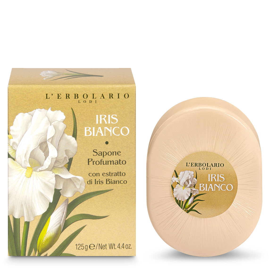 Sapone Profumato Iris Bianco 125g